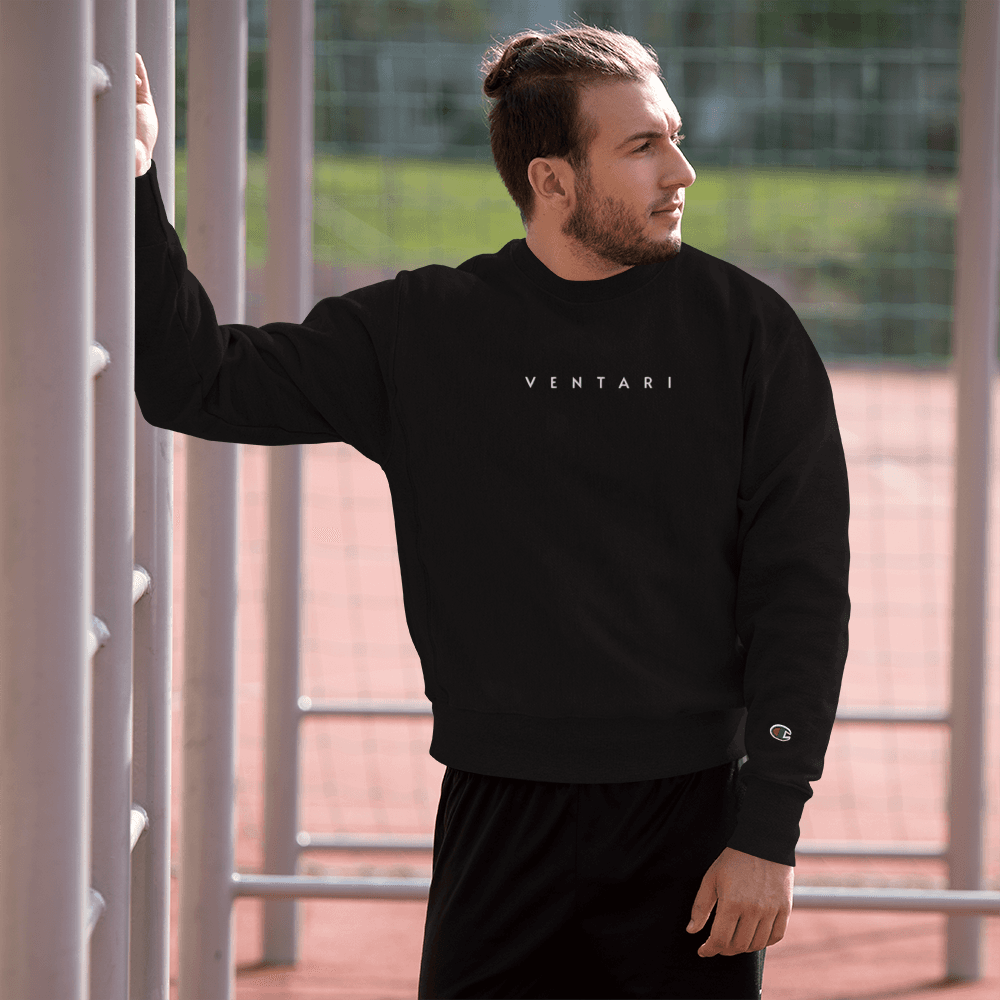 Get Back To Work Crewneck — Faded Black — front